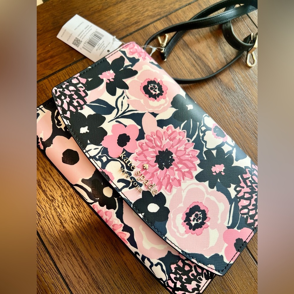🌸 NWT Kate Spade Dahlia Floral Crossbody Handbag